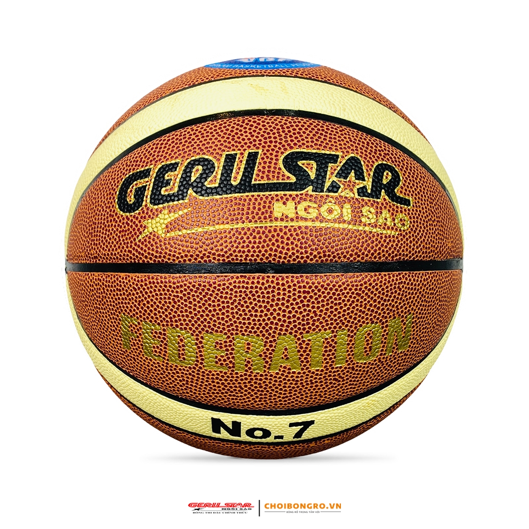 Quả bóng rổ GERU STAR - bóng thi đấu chính thức Liên Đoàn bóng Rổ Việt Nam | Choibongro.vn