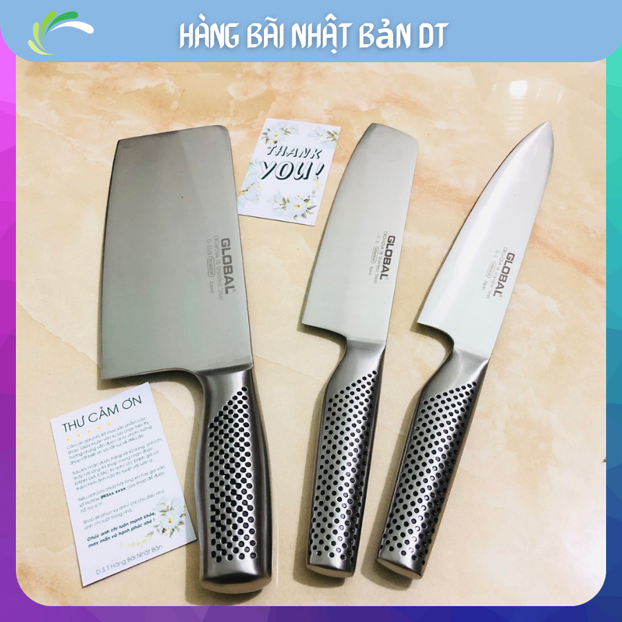 BÁO GIÁ Dao Làm Bếp Nhật Bãi | Shopee Lazada Sendo Tiki mới nhất 10 Dao nhật làm bếp 3 món, dao global hàng bãi, thiết kế thép không gỉ dao chặt dao thái chuyên dùng cho nhà