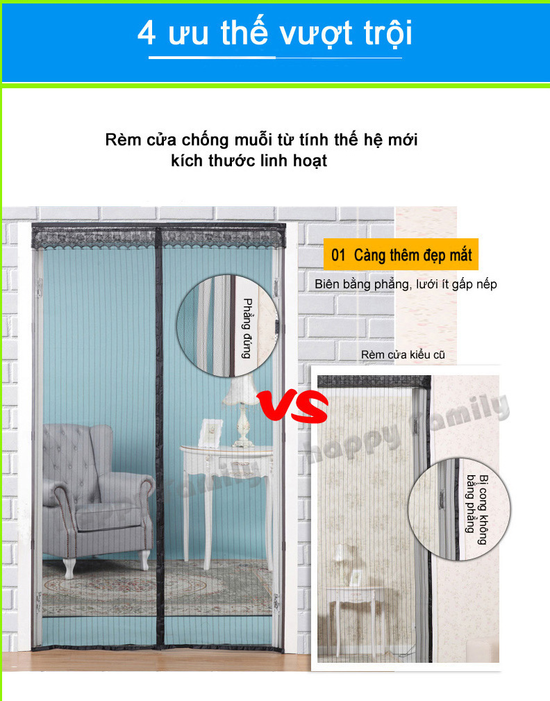 [HCM]Rèm cửa chống muỗi thế hệ mới nhất