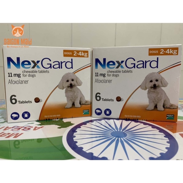 [HCM] Một viên Nexgard thường phòng ve rận bọ chét (ngoại KST) dành cho chó 2-4kg
