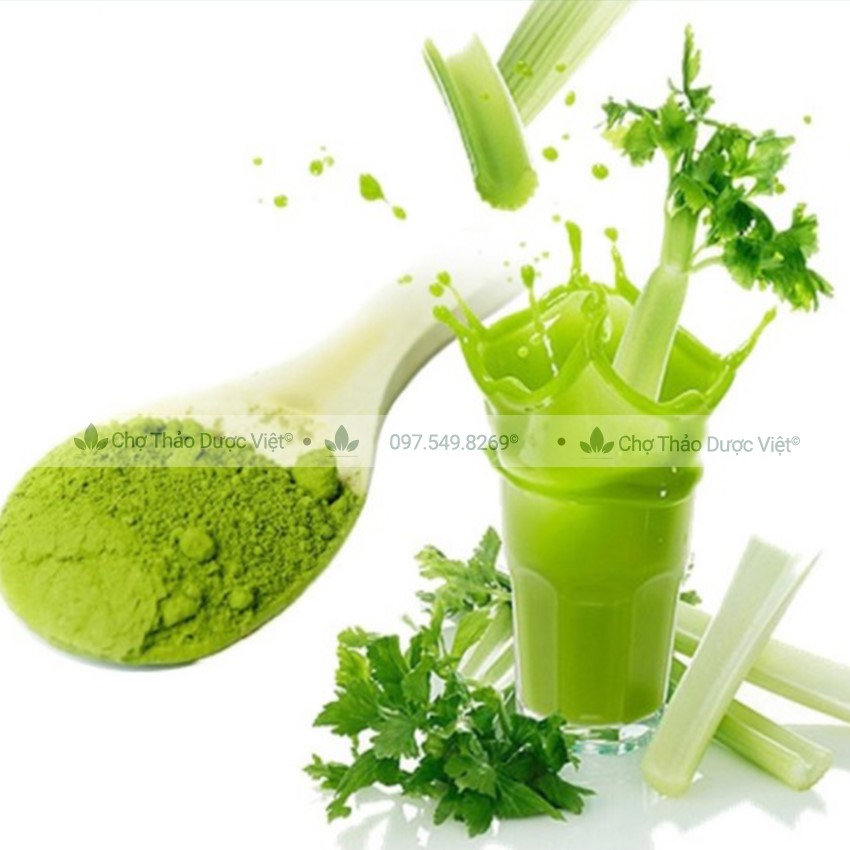 Bột cần tây sấy lạnh 100g, nguyên chất, thơm, mịn, pha uống giúp đẹp da, detox, giảm cân
