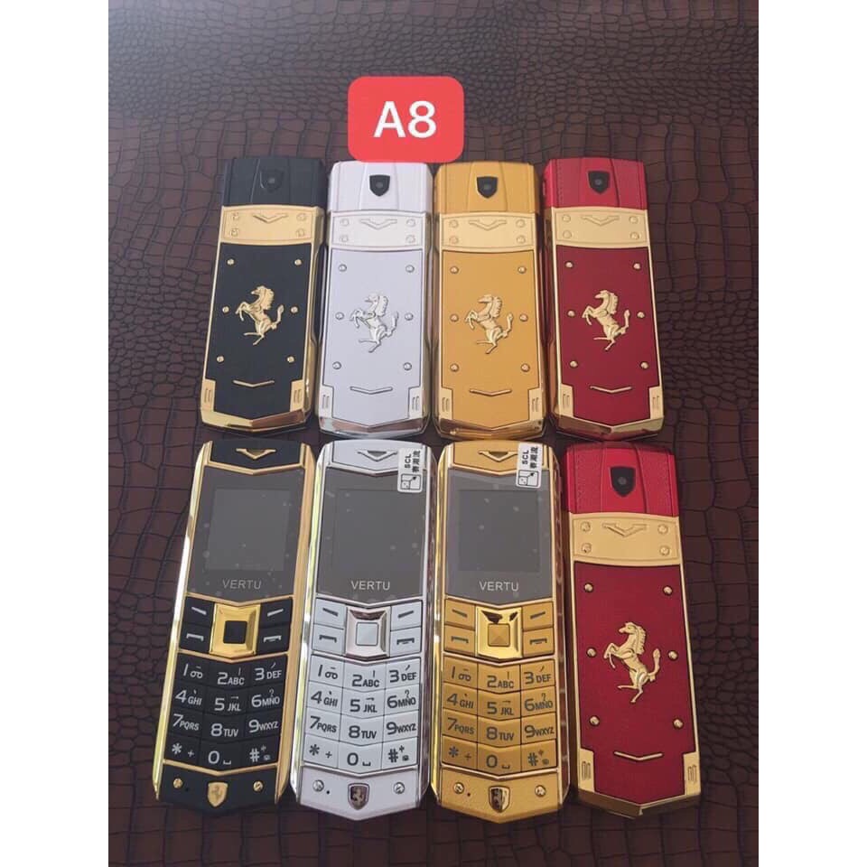 Điện thoại Vertu A8 2 sim tặng kèm bao da pin thêm giá rẻ