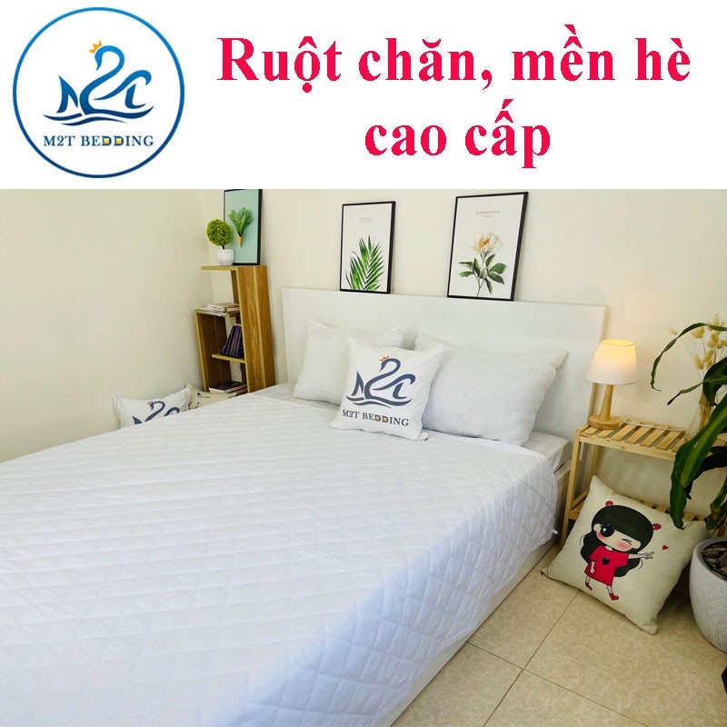 Ruột chăn hè M2T Bedding - chăn mền khách sạn chần bông tấm kháng khuẩn, kích thước 2mx2m2 - chăn mền cao cấp
