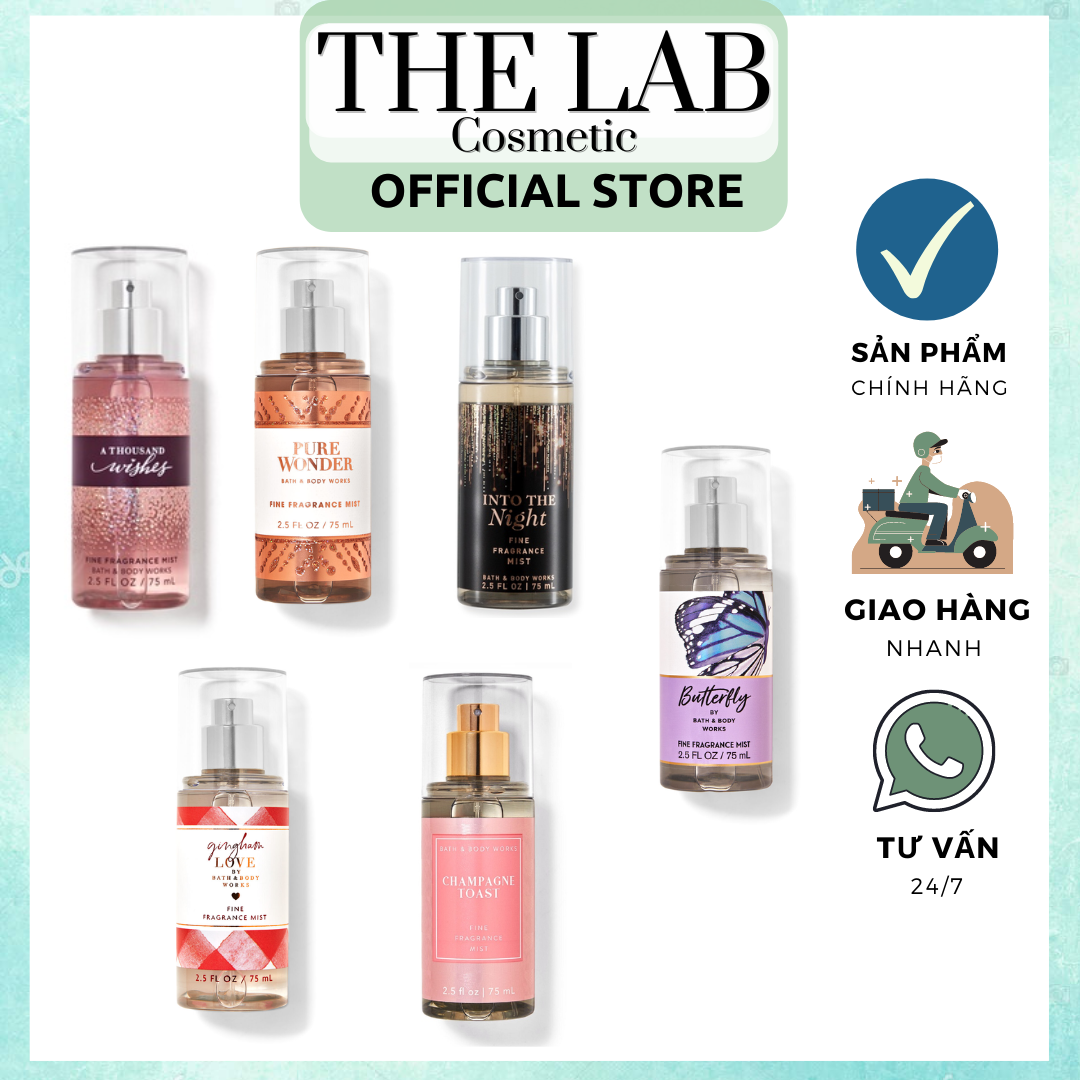 [Size Mini 75ml] Xịt Thơm Toàn Thân Mini Bath And Body Works