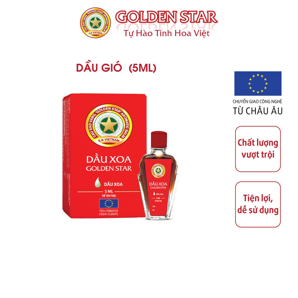 Dầu xoa Golden Star 5ml Rẻ vô địch]