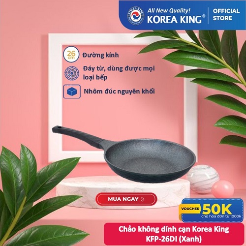 Chảo cạn Diamond Korea King KFP-26DI (đường kính 26cm) - Hàng chính hãng