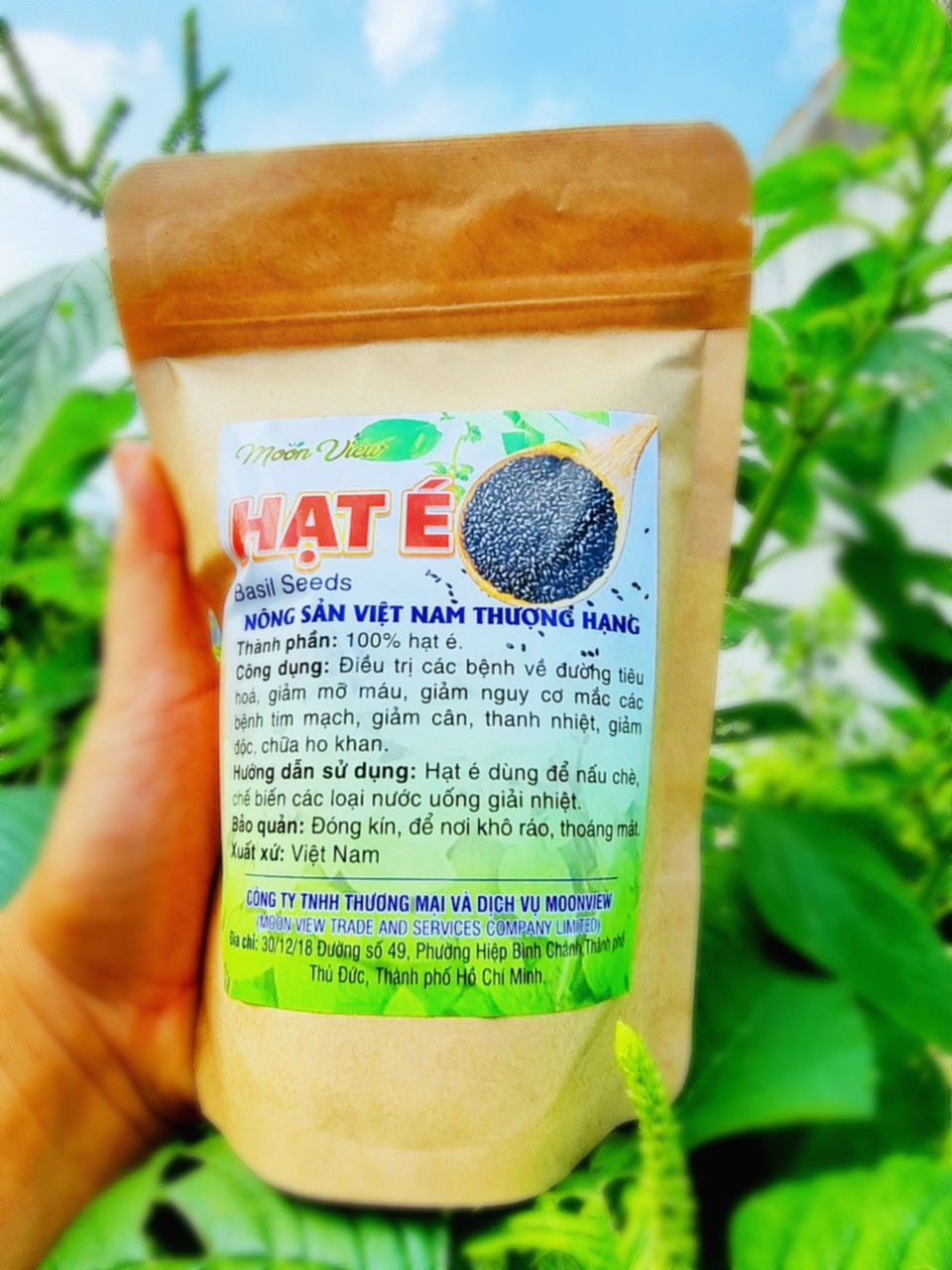 Hạt É Thơm Ngon Túi 500g Thương Hiệu Moon View
