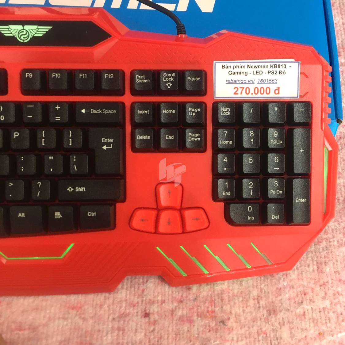 Bàn phím Newmen KB810  - Gaming - LED - PS2 Đỏ