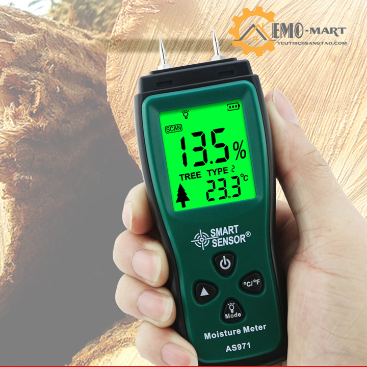 [FreeshipMAX] Máy đo độ ẩm gỗ Smart sensor AS971
