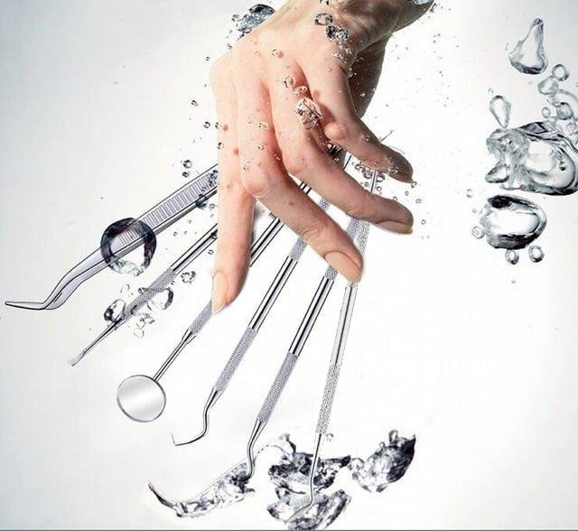 Bộ Dụng Cụ Nha Khoa Làm Sạch Cao Răng (6 Cái)