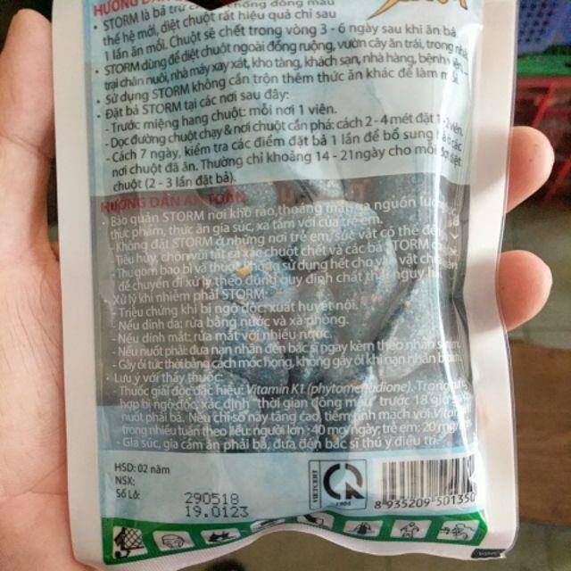 Thuốc diệt chuột storm 20 viên(mẫu mới)