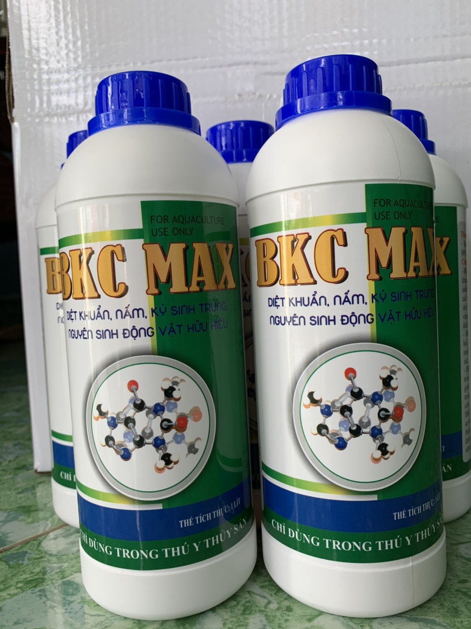 BKC Max diệt khuẩn nấm ký sinh trùng trên tôm cá