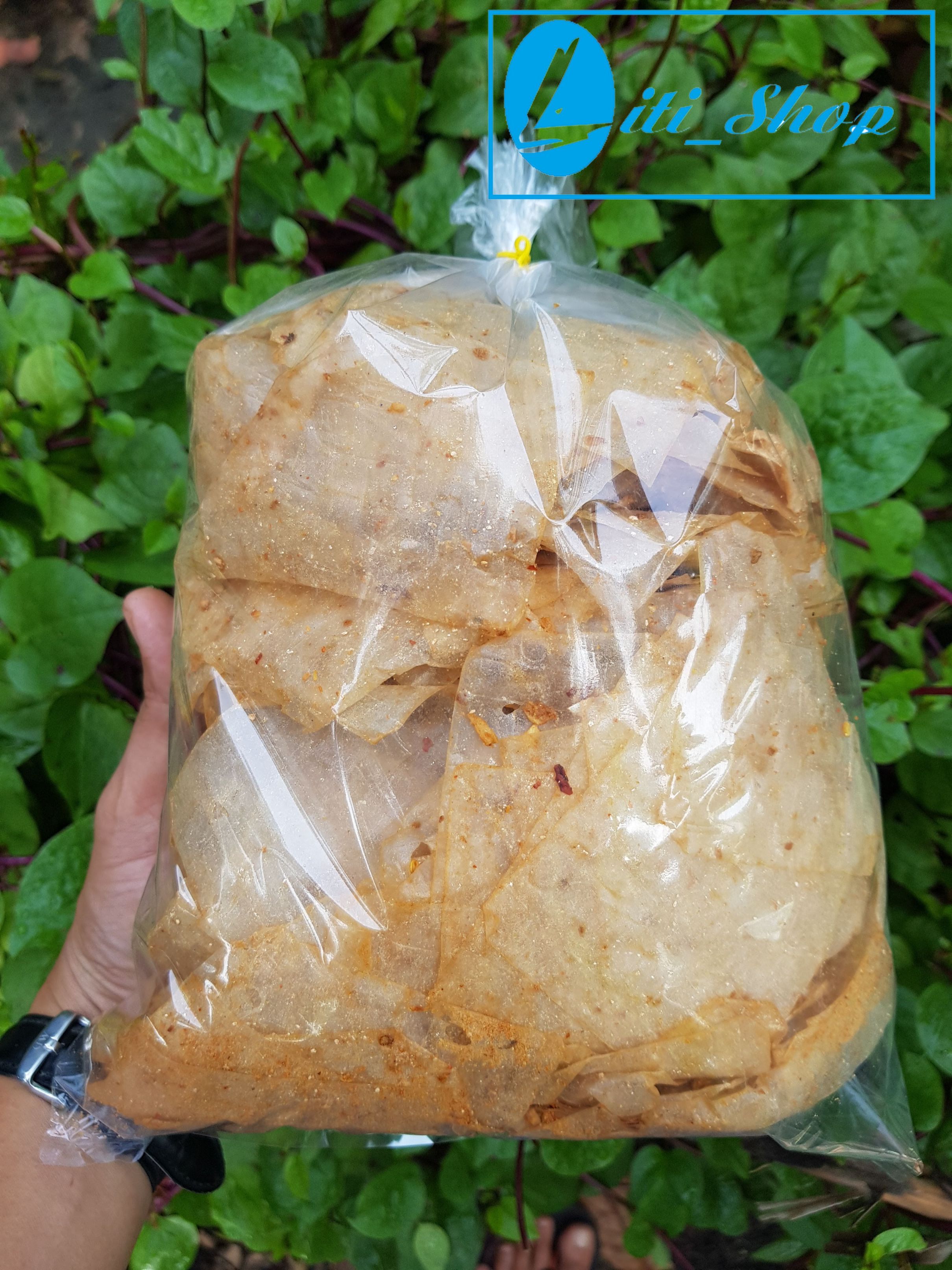 Bánh tráng trộn Muối nhuyễn - Tỏi phi (Bánh xì ke 500Gr)