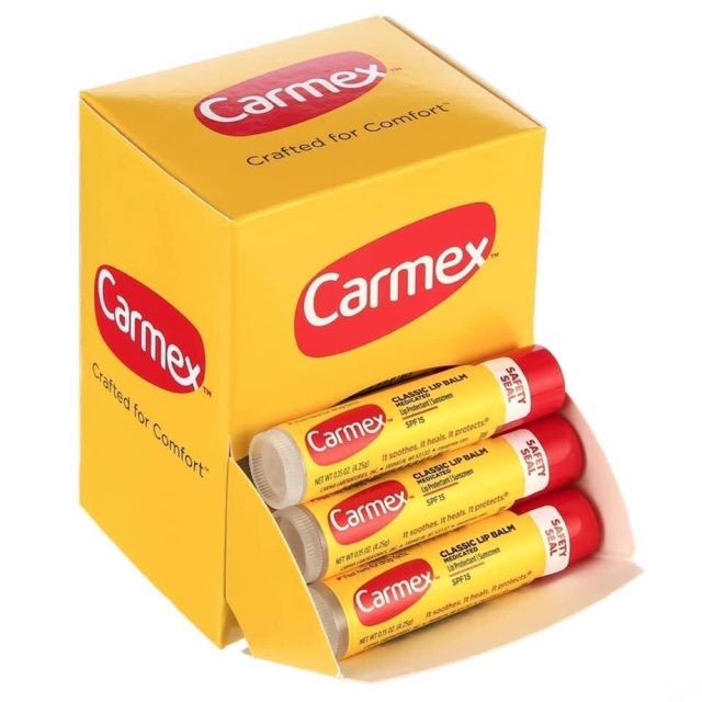 Son dưỡng môi Carmex Medicated Lip Balm - Damask 25g classic