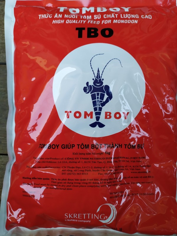 Cám Tomboy [số 0]  hạt mịn thức ăn cho tôm bột  cá con và cá nhỏ loại 1kg