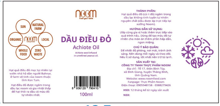 Dầu Điều Đỏ 100ml - Noom