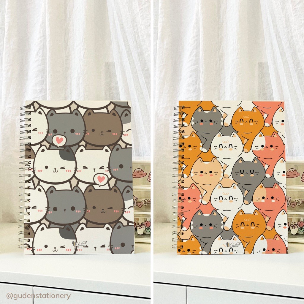 Sổ tay cỡ A5 mèo Basic 120 trang_Guden Stationery