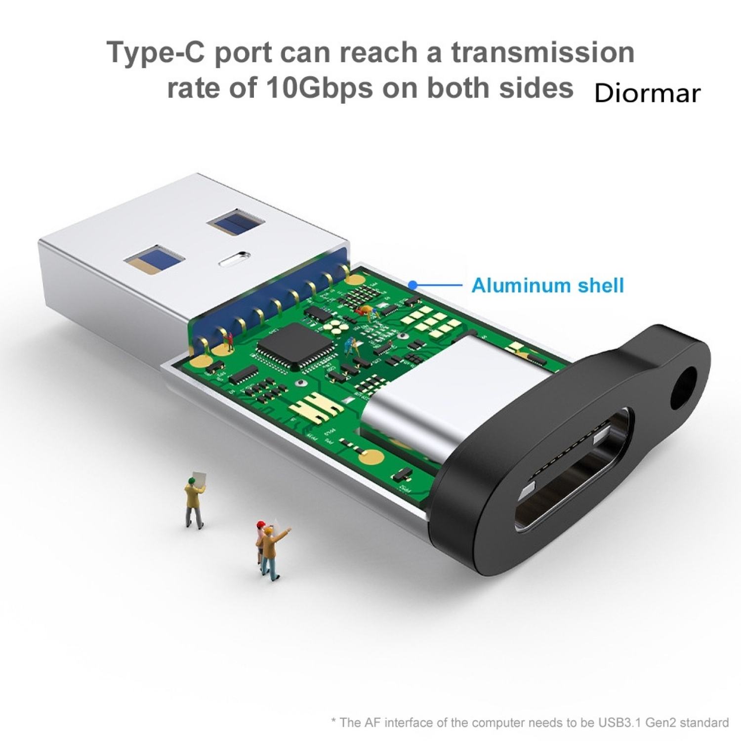 Hub Chuyển Đổi 7 8 in 1 USB Type C sang Audio AUX 3.5mm và 3 cổng USB 2.0 3.0 Đọc Thẻ Nhớ SD Cho Android iP Laptop PC