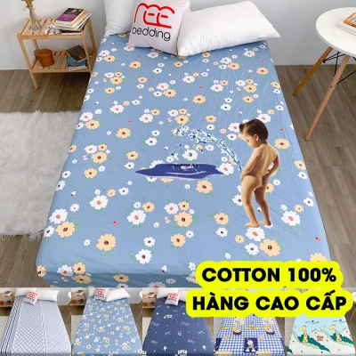 Ga chống thấm 100% Cotton REE Bedding kháng nước cao cấp đủ size drap giường cho bé 1m2, 1m4, 1m6, 1m8, 2m