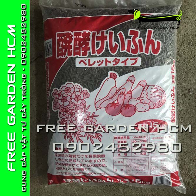 Bao 5kg phân gà hữu cơ nhập khẩu nhật bản