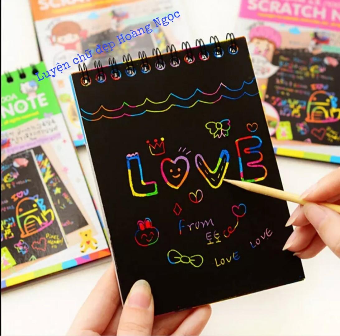 [HCM]SỔ MA THUẬT SCRATCH NOTE 10x14cm