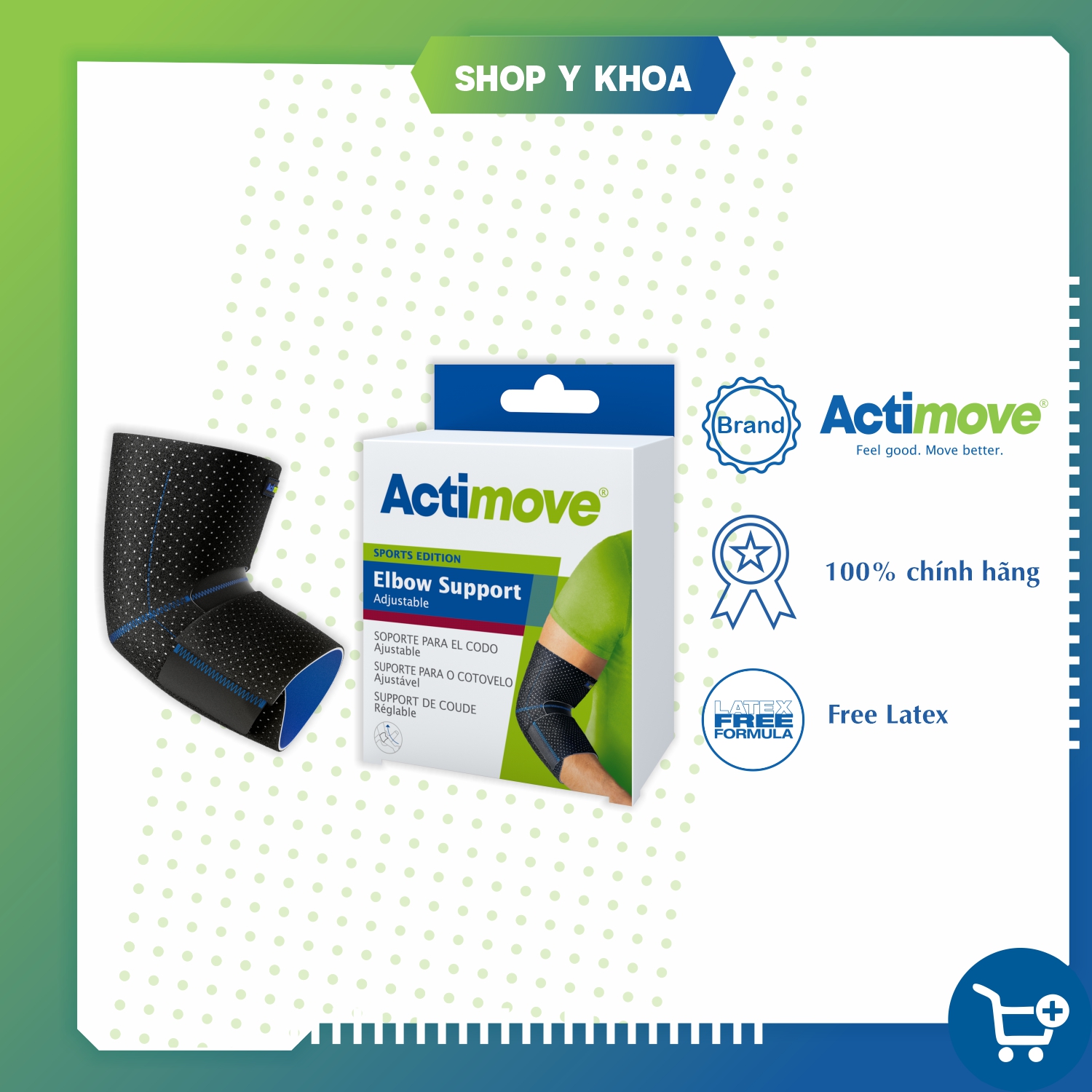 Bó khuỷu tay có đai dán 75617-SPO Actimove Elbow Support
