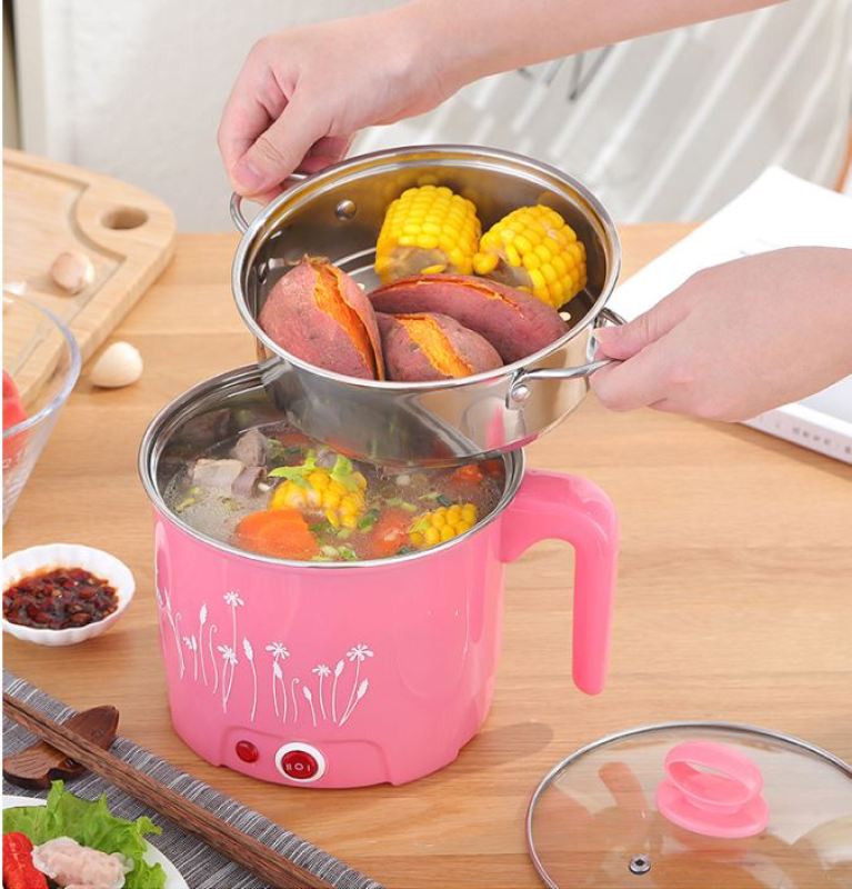 Nồi lẩu đa năng TẶNG KÈM DỤNG CỤ GẤP NÓNG , Ca mỳ đa năng , Nồi hấp , Nồi điện , Nồi điện mini