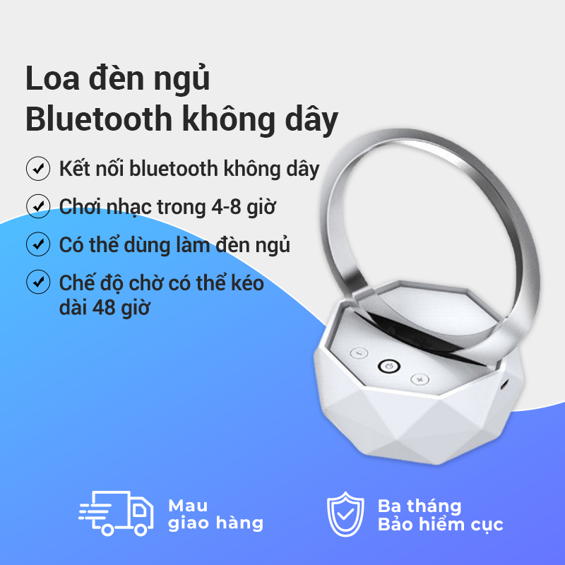Loa bluetooth không dây có đèn ngủ LED 7 màu