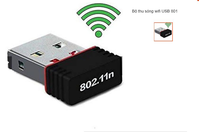 Bộ thu sóng wifi USB 801 - Siêu rẻ - Siêu khỏe