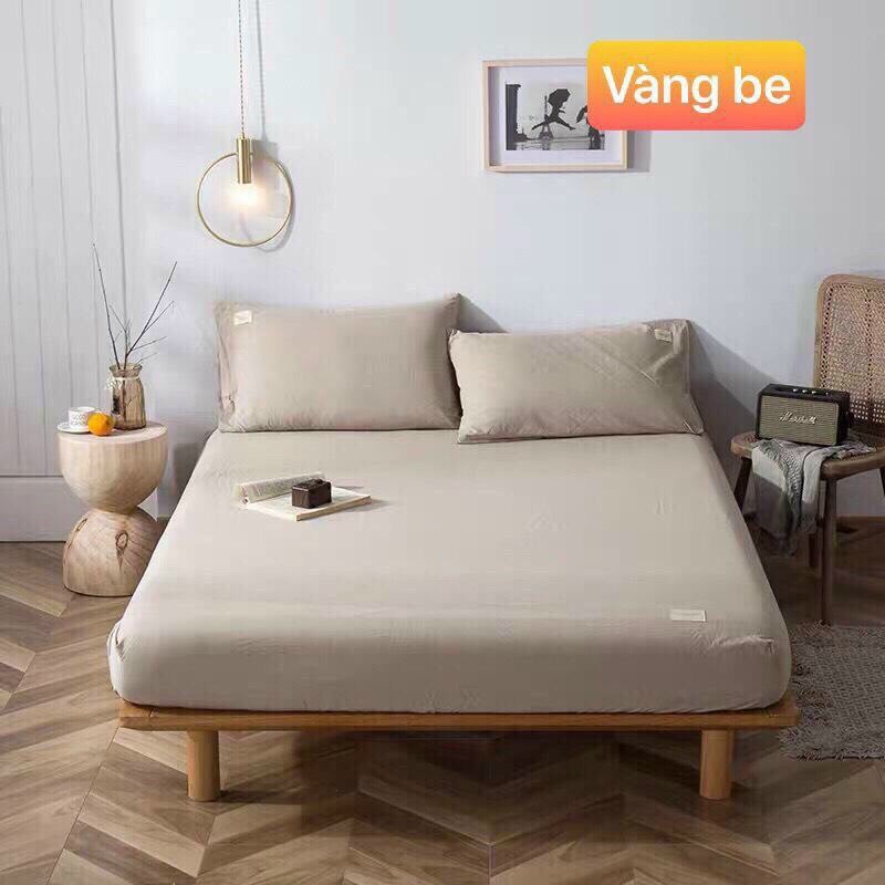 Ga gối Cotton Tici - Bảng 11 màu chăn ga basic phù hợp homestay, condotel.