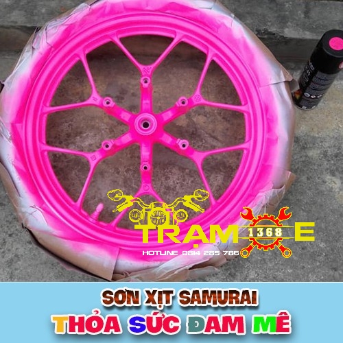 SƠN SAMURAI COMBO SƠN MÀU HỒNG HUỲNH QUANG GỒM 4 CHAI