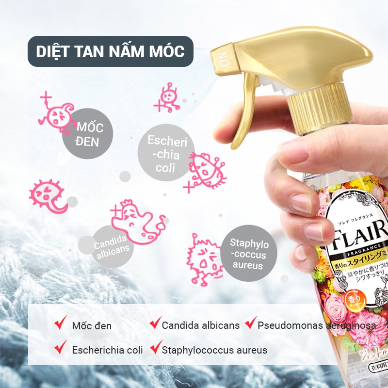 XỊT THƠM VÀ LÀM PHẲNG QUẦN ÁO KAO 270ml