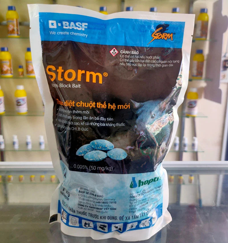 Thuốc diệt chuột Storm gói 1kg