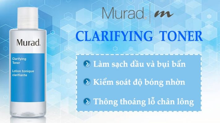 Toner dành cho da mụn Murad Clarifying Toner 180ml