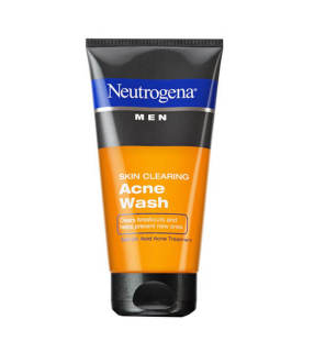 CHÍNH HÃNG Sữa Rửa Mặt Neutrogena Men Skin Clearing Acne Wash 150ml Dành thumbnail