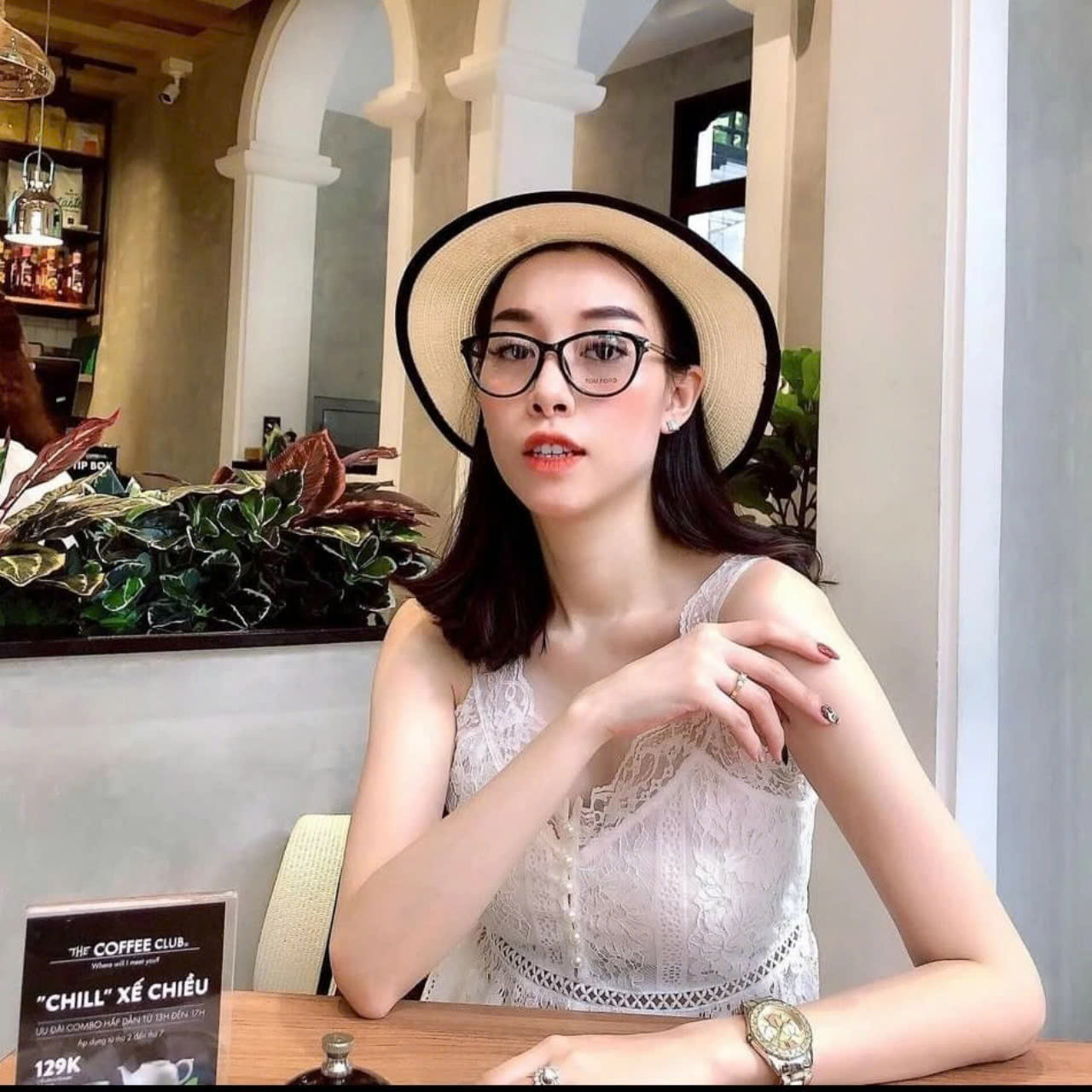 Kính Giả Cận Mắt Mèo Siêu Sang 5190