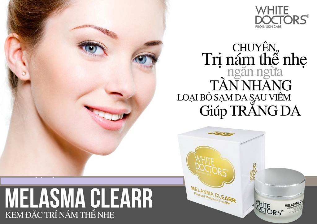 [HCM]KEM HẾT NÁM SẠM DA NHẸ WHITE DOCTOR MELASMA CLEARR
