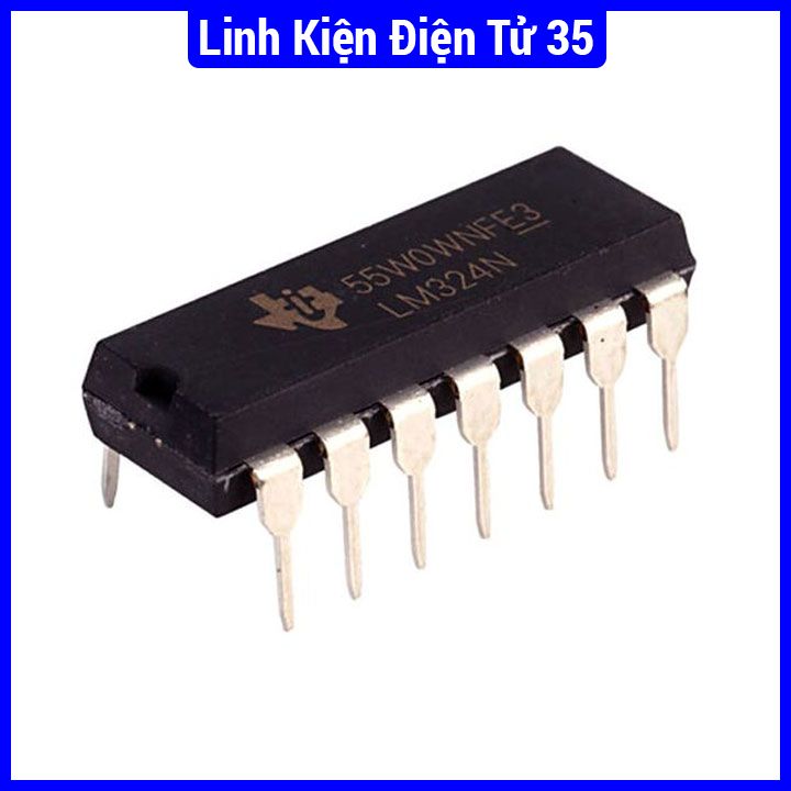 IC LM324 Dip-14 giúp khuếch đại thuật toán