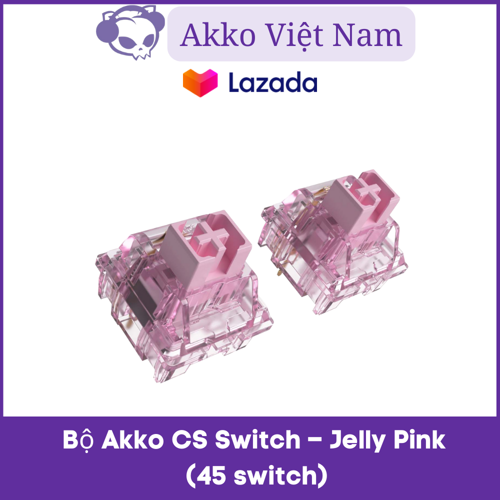 Bộ Switch bàn phím cơ AKKO CS Switch – Jelly Pink