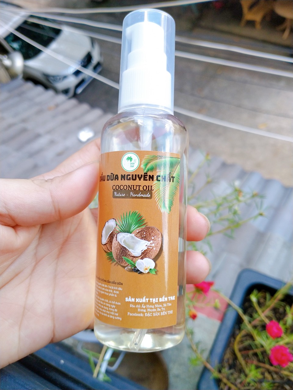 Dầu dừa 100ml nguyên chất cực thơm mềm tóc dạng xịt