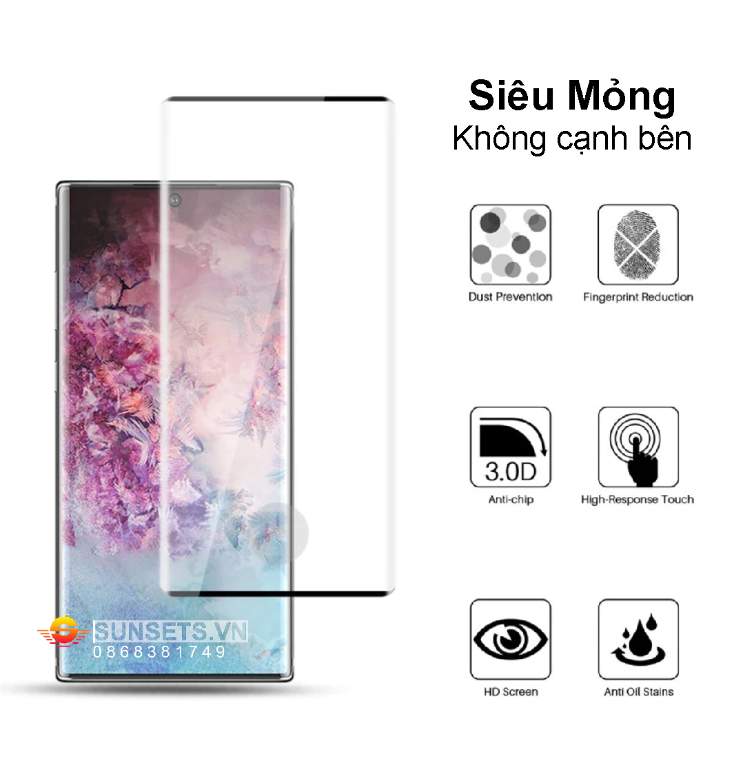 Kính cường lực Samsung Note 10+/ Note 9/ Note 8/ Note 20 Ultra