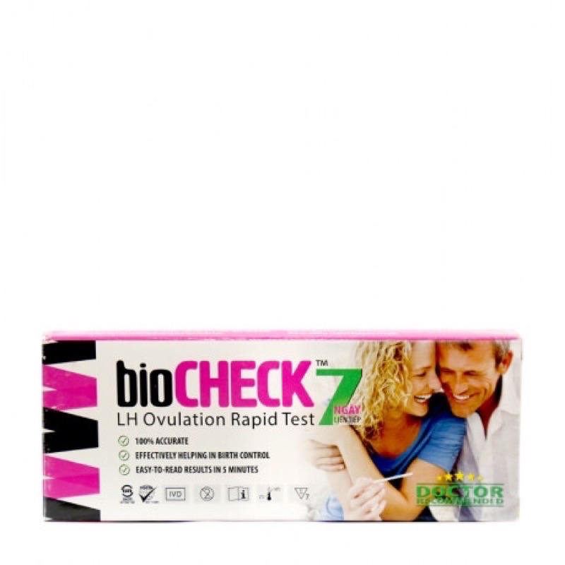 Que Thử Rụng Trứng BioCheck Test Hộp 7 Test