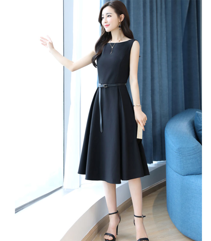 Đầm đen nữ cao cấp hiện đại