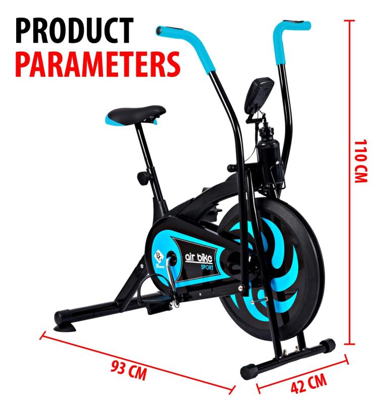 GYM19 - Xe đạp thể dục tại nhà 8701 Air bike HOT (Màu xanh ngọc)