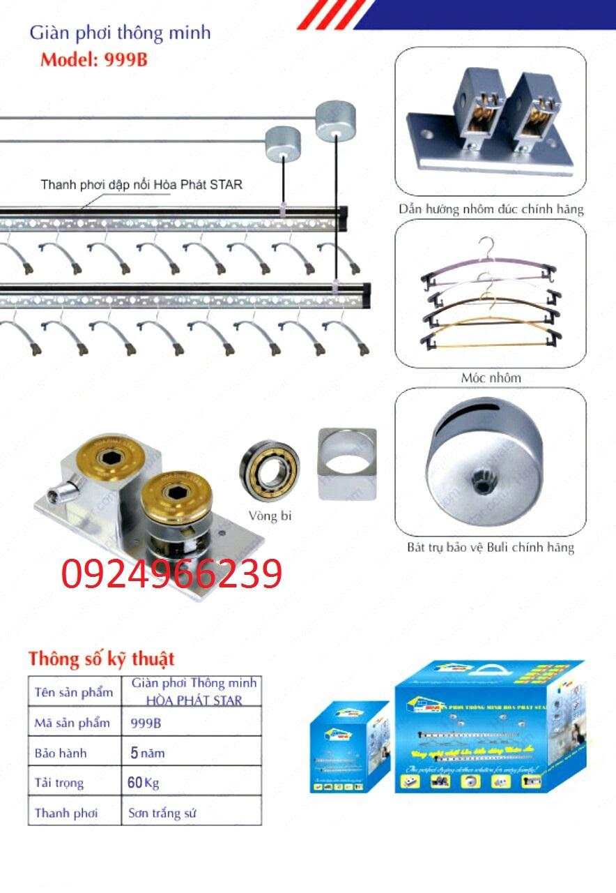 Giàn phơi thông minh Hòa Phát Star 999B HD