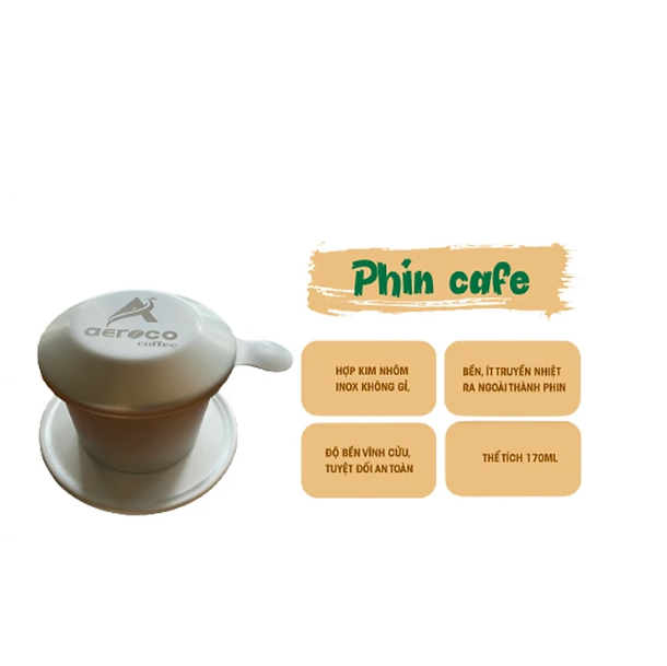 [CASHBACK20%] Phin nhôm cao cấp AEROCO COFFEE