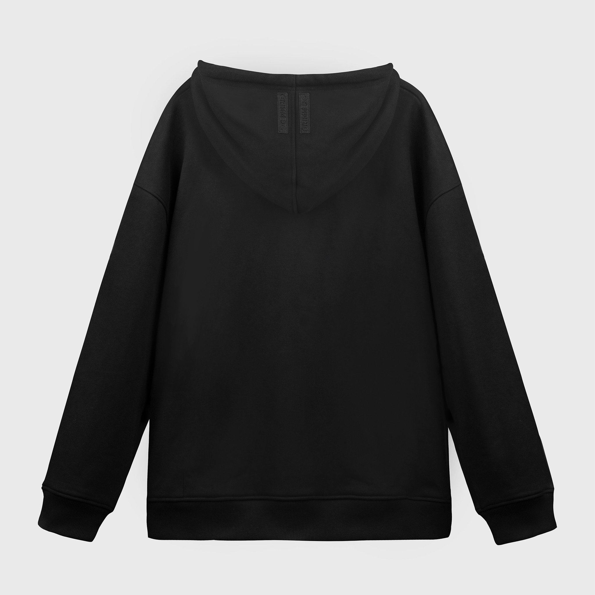 Grimm DC Hoodie thêu Prêt-à-porter // Đen