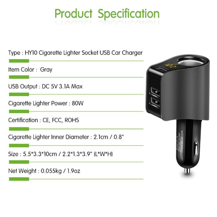 Car charger HY-10 ( Black )