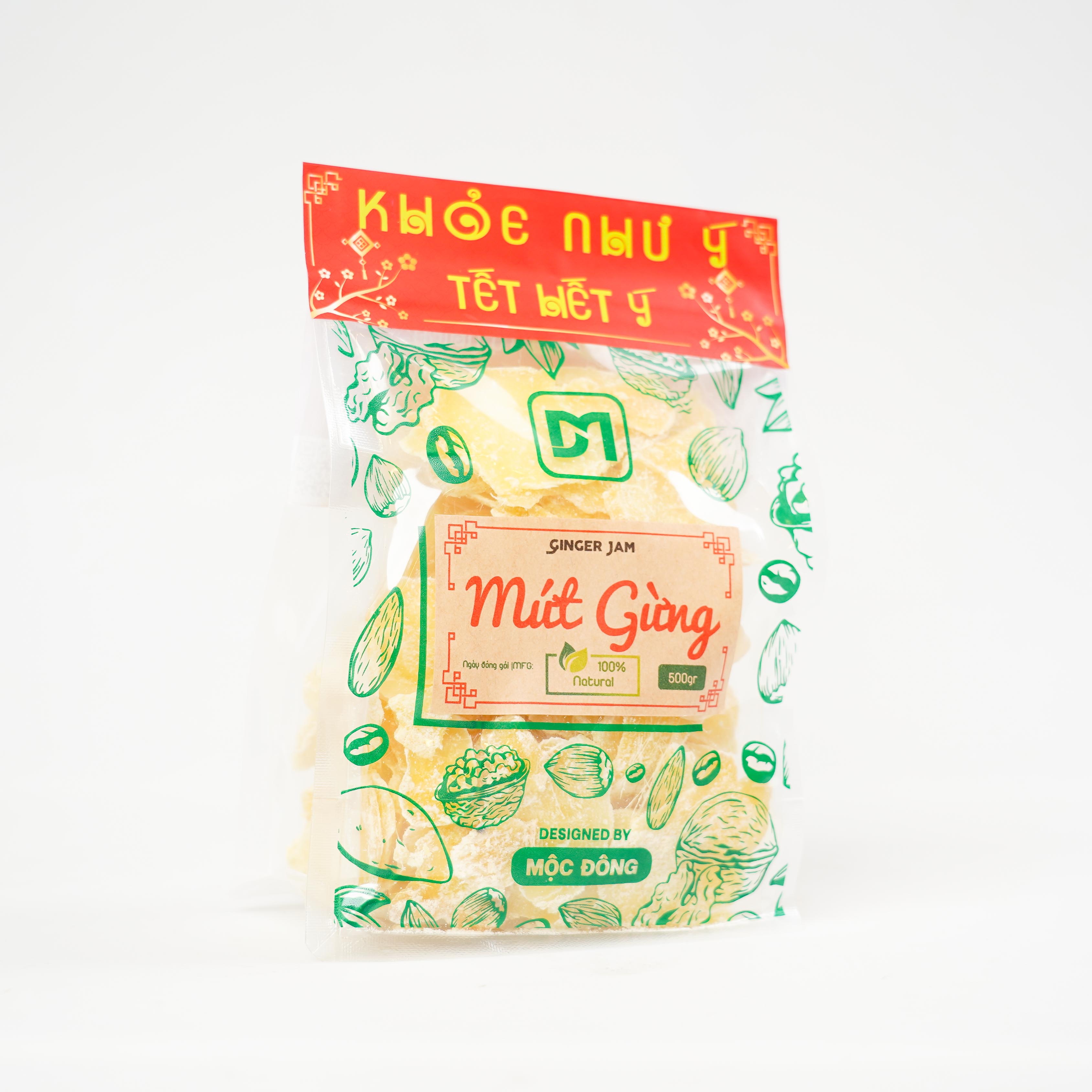 Túi 500gr Mứt gừng Huế đặc biệt