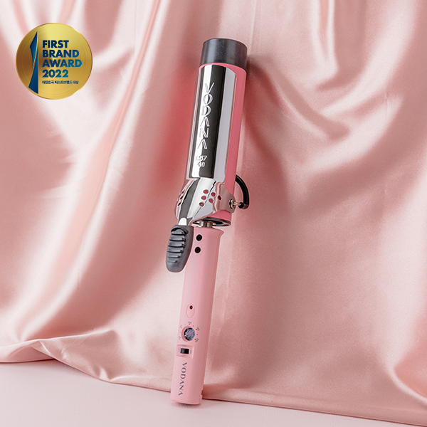 Hair Curling Machine VODANA Pink {Available} iron wave Korean